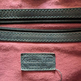 Garnet Hill Dark Green Leather Hobo Bag