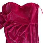 Hot Pink Velvet Dress Size Large