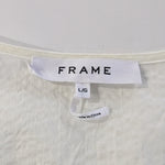 FRAME Off White Smocked Top Size 12