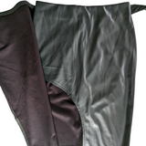 Liumiac Green Faux Leather Skirt Size Large