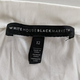 White House Black Market White Shirt Size 12