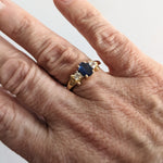 Nissko Sapphire on 10K Gold Ring