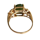 Jade Ring on 10K Gold Size 5