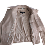Cole Haan Pink Lambskin Moto Jacket Size Medium
