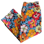Talbots Floral Cropped Pants Size 14