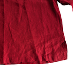 Talbots Red Linen Tunic Size Medium