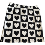 Moschino Jeans Heart Skirt Size 12