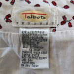 Talbots Mini Rose Print Pencil Skirt Size 10