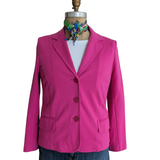 Talbots Hot Pink Knit Blazer Size Medium Petite