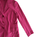 Talbots Hot Pink Knit Blazer Size Medium Petite