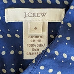 J. Crew Silk Shirt Size 4