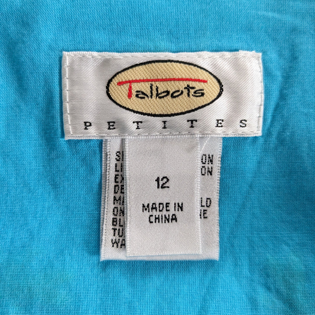 Talbots Palm Print Skirt Size 12P
