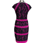 Tadashi Shoji Knit and Lace Dress Size 14