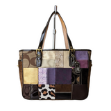 Coach Holiday Patchwork Tote