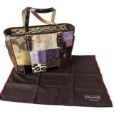 Coach Holiday Patchwork Tote