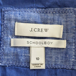 J. Crew Schoolboy Linen Blazer Size 10