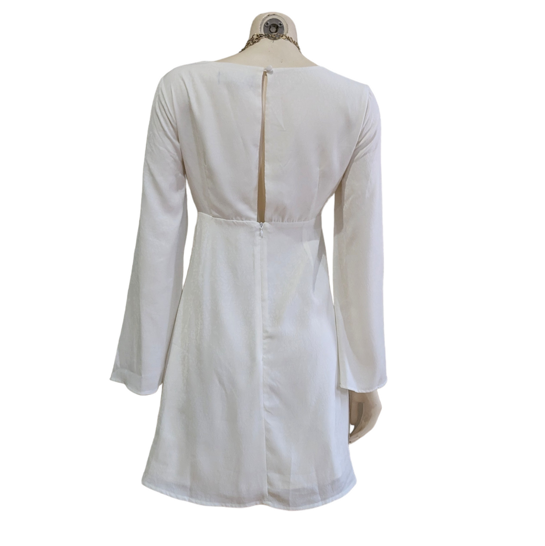 ModCloth Just A Little Lovin Babydoll Dress in Cream Size Medium