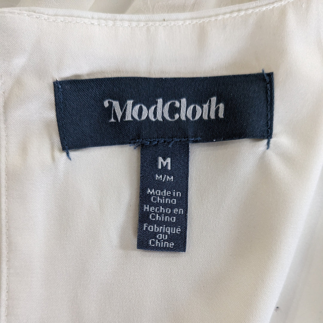 ModCloth Just A Little Lovin Babydoll Dress in Cream Size Medium