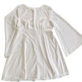 ModCloth Just A Little Lovin Babydoll Dress in Cream Size Medium