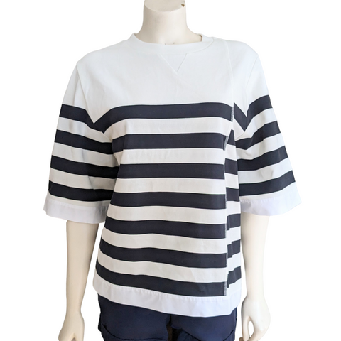 COS Striped Top Size Large