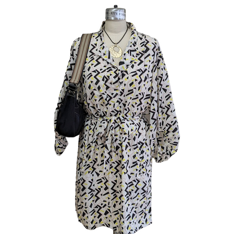 Diane von Furstenberg Bairly Louche Silk Dress Size 14