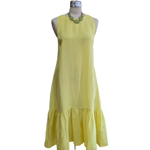 120% Lino Resort Linen Swing Dress Size XL