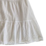 Theory White Tiered Skirt Size 8