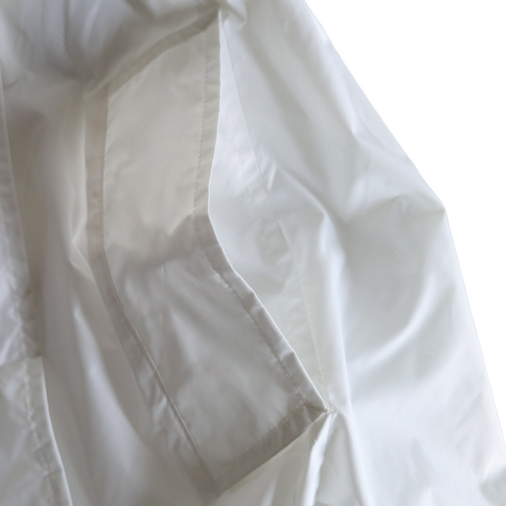 Burberry White Nylon Trench Coat Size 12