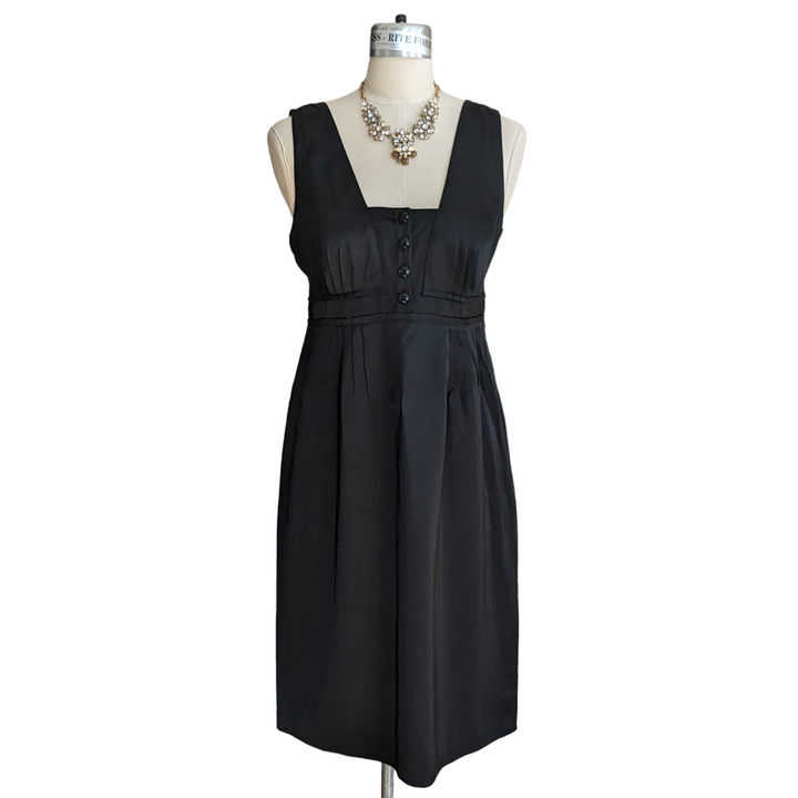 Burberry Black Satin Dress Size 10