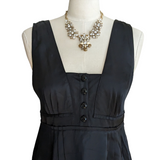 Burberry Black Satin Dress Size 10