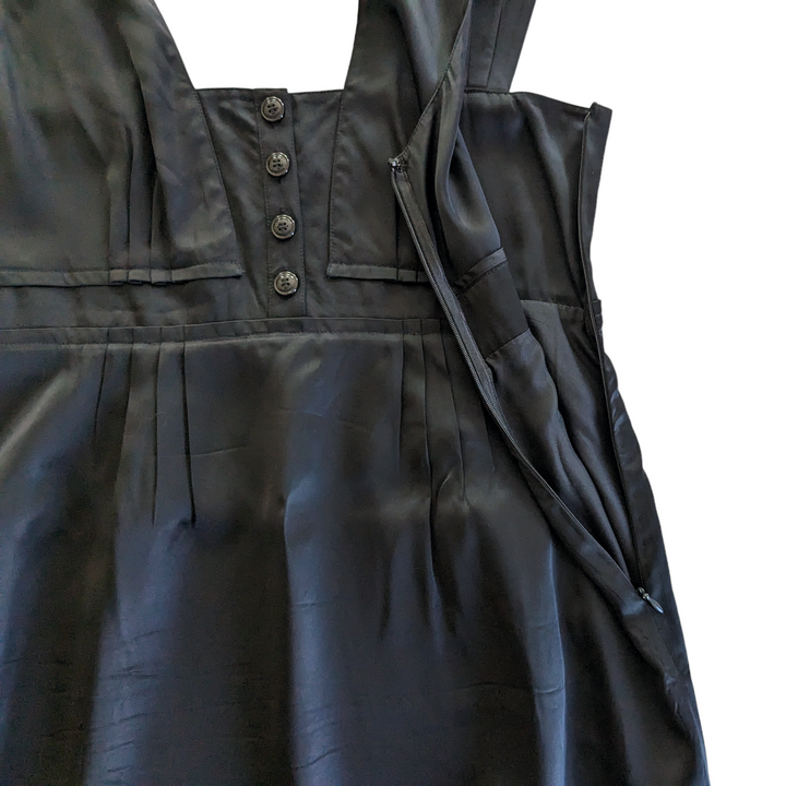 Burberry Black Satin Dress Size 10