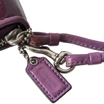 Coach Poppy Purple Patent Leather Wristlet