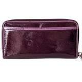 Coach Poppy Purple Patent Leather Wristlet