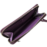 Coach Poppy Purple Patent Leather Wristlet