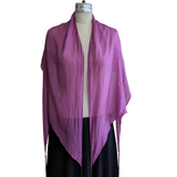 Silk Wrap Scarf with Tassels