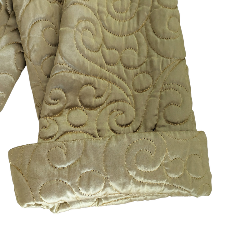 Farinae Vintage Quilted Evening Coat Size Large