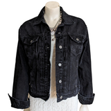 Old Navy Black Denim Jacket Size Small