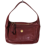 Coach Red Patent Leather Hobo Bag