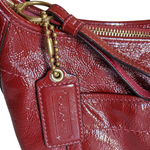 Coach Red Patent Leather Hobo Bag