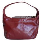 Coach Red Patent Leather Hobo Bag