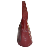 Coach Red Patent Leather Hobo Bag