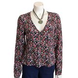 Boden Ditsy Meadow Floral Top Size 6