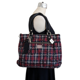 Coach Poppy Glam Tartan Plaid Shoulder Bag