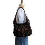 Donald J Pliner Velvet Hobo Bag