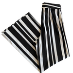 Alice + Olivia Striped Foldover Waist Pants Size 6