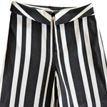 Alice + Olivia Striped Foldover Waist Pants Size 6