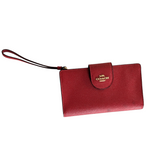 Coach Tech Wallet in Electric Red