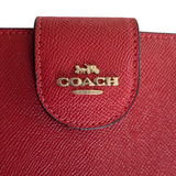 Coach Tech Wallet in Electric Red