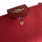 Coach Tech Wallet in Electric Red