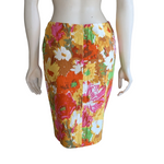 Talbots Bright Floral Pencil Skirt Size 2P NWT